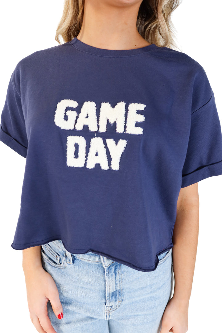 Le lis blue game day tee NWT (s)