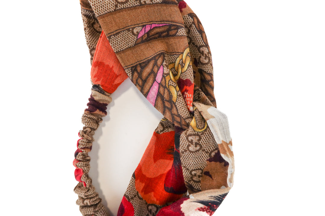 gucci wrap silk headband NWOT (retail $525)