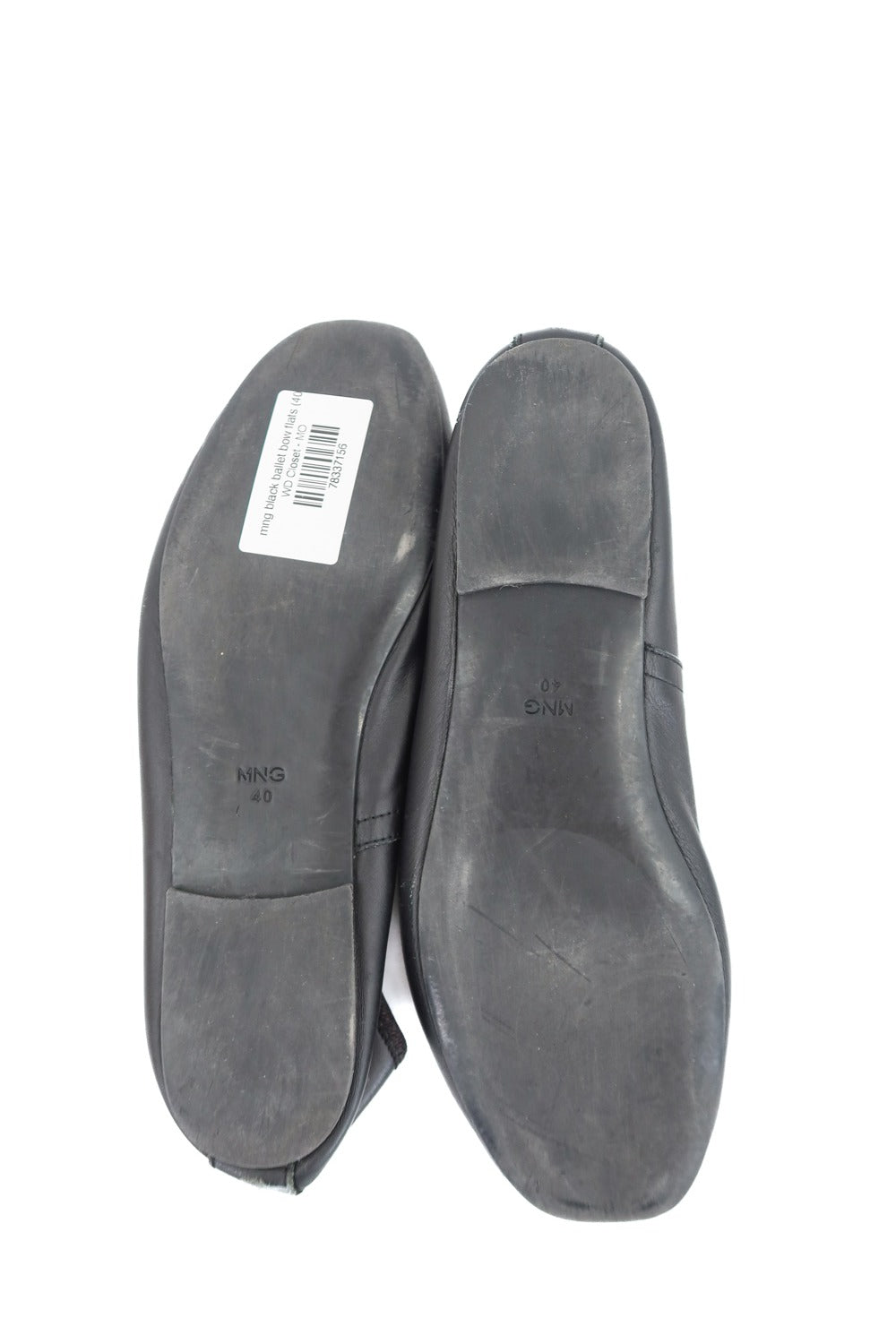 mng black ballet bow flats (40)