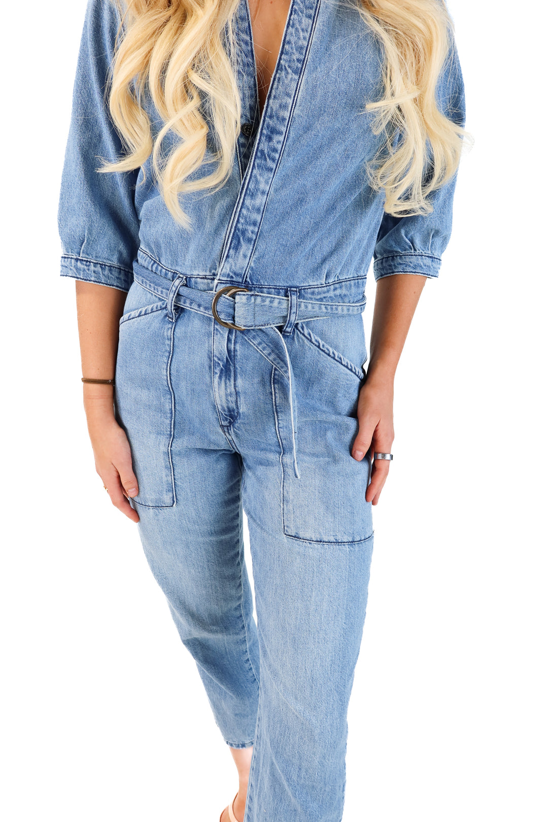 Ba&sh denim jumpsuit (s; retail 295)