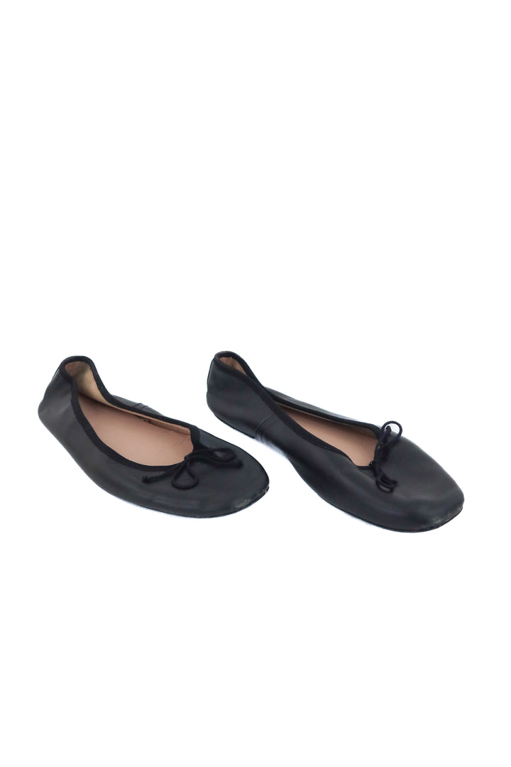 mng black ballet bow flats (40)