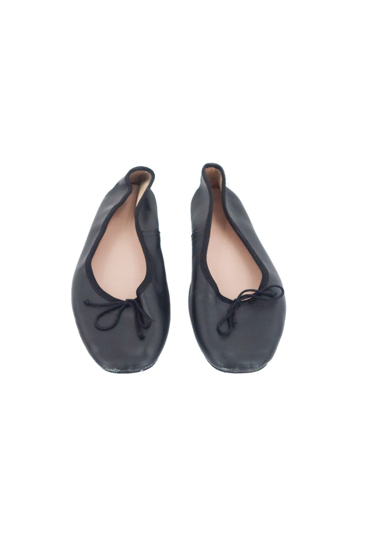 mng black ballet bow flats (40)