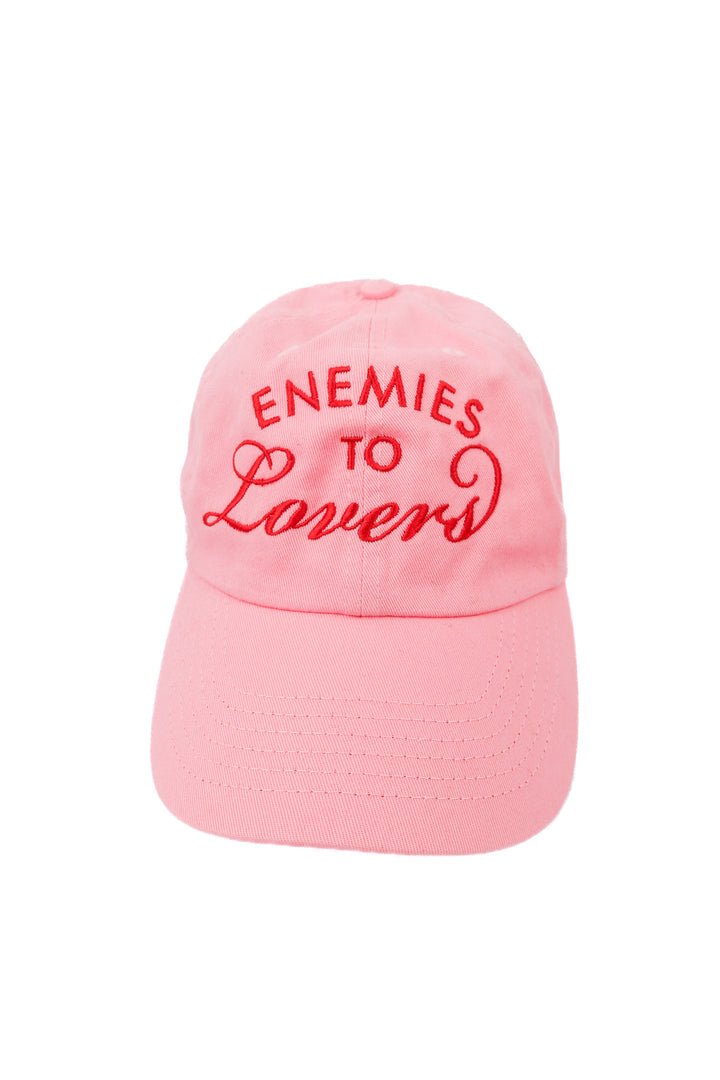 Enemies to lovers pink baseball hat