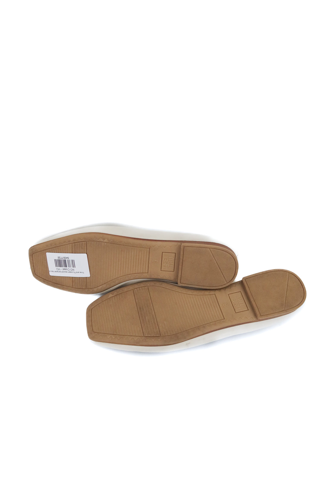 Time and Tru cream square toe ballet flats (9)