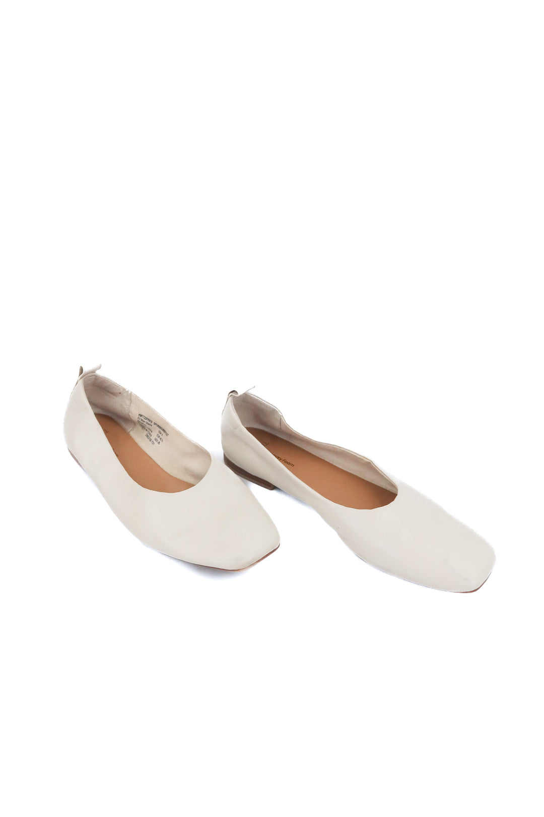 Time and Tru cream square toe ballet flats (9)