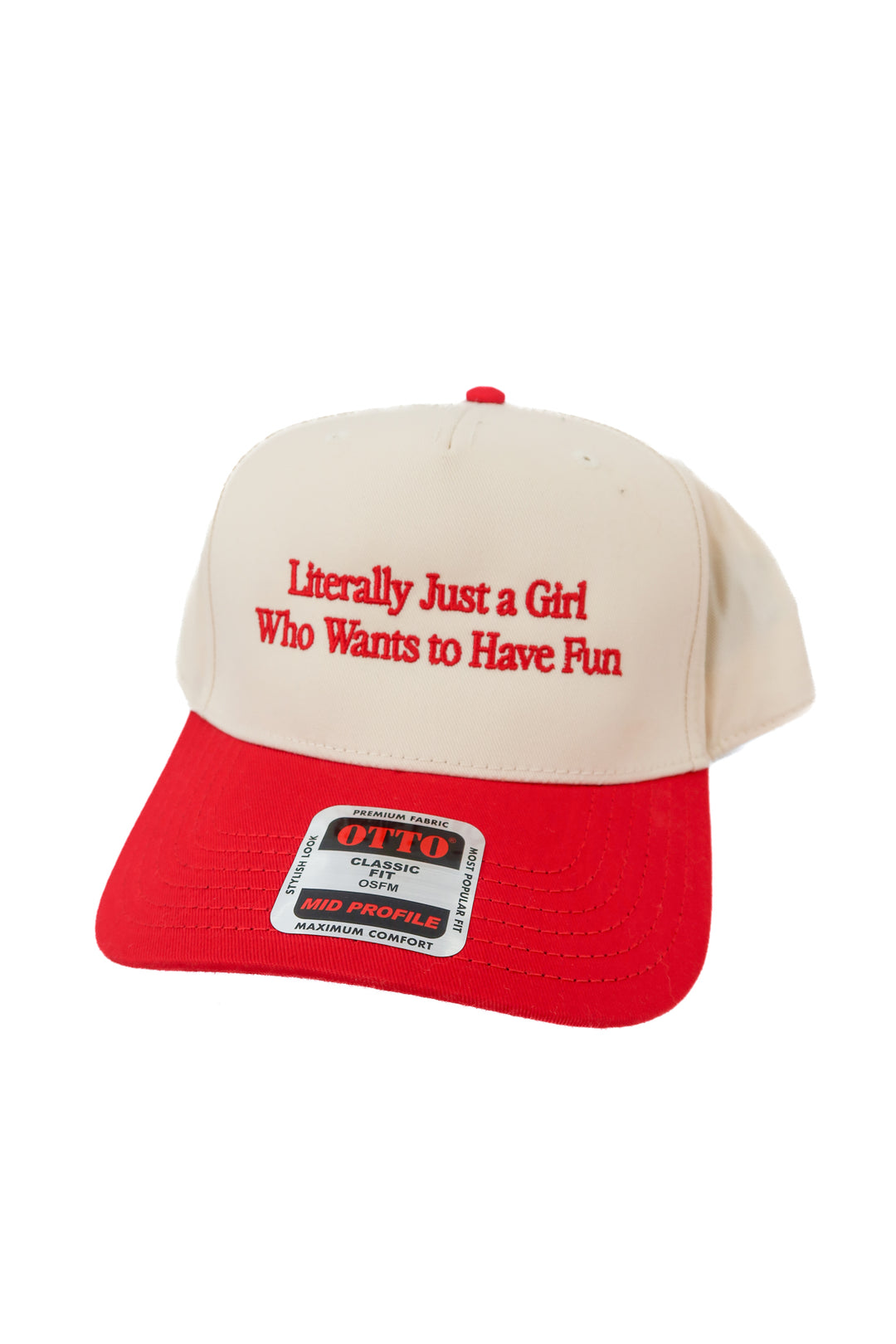 Literally just a girl baseball hat