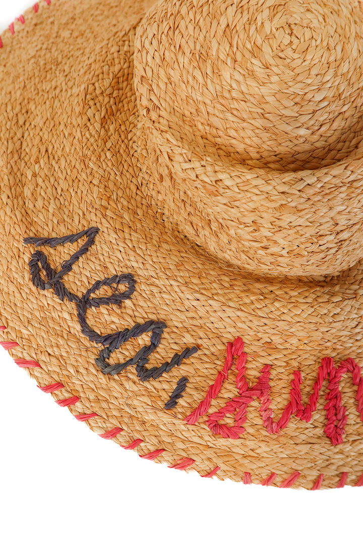 sundry straw wide brim hat (retail $98)