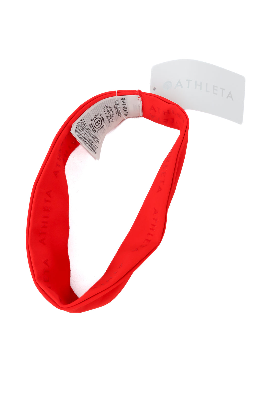 Athleta red headband NWT