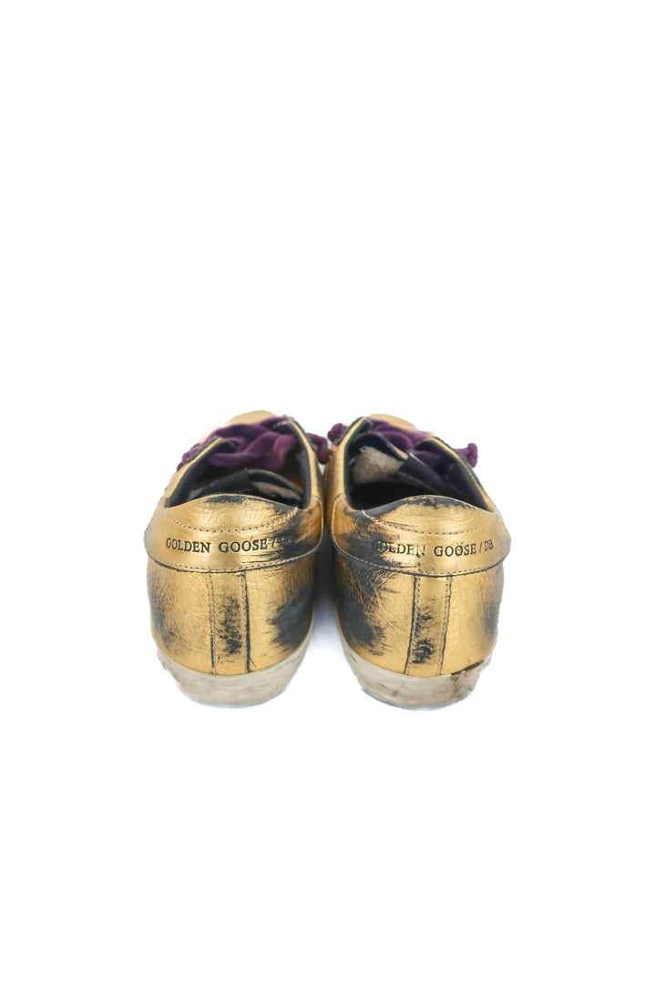 golden goose superstar metallic gold leather (40/ US10; retail $795)