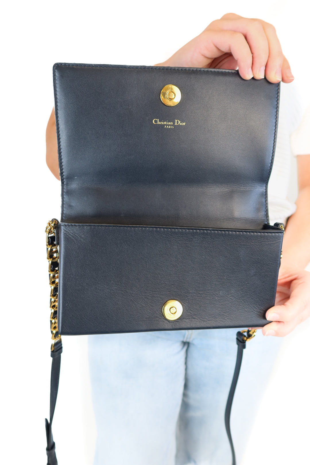 Dior CD Signature Mini Bag In Blue Oblique Jacquard (retail $2,650)*