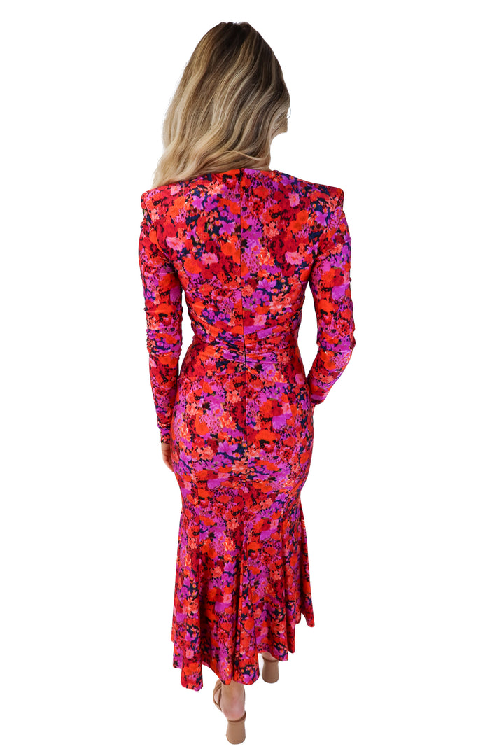 Philosophy floral long sleeve maxi dress (s; retails for $776)