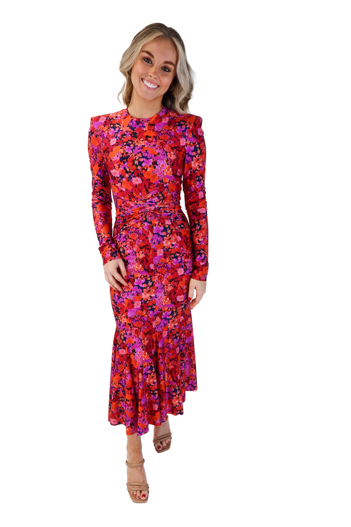 Philosophy floral long sleeve maxi dress (s; retails for $776)