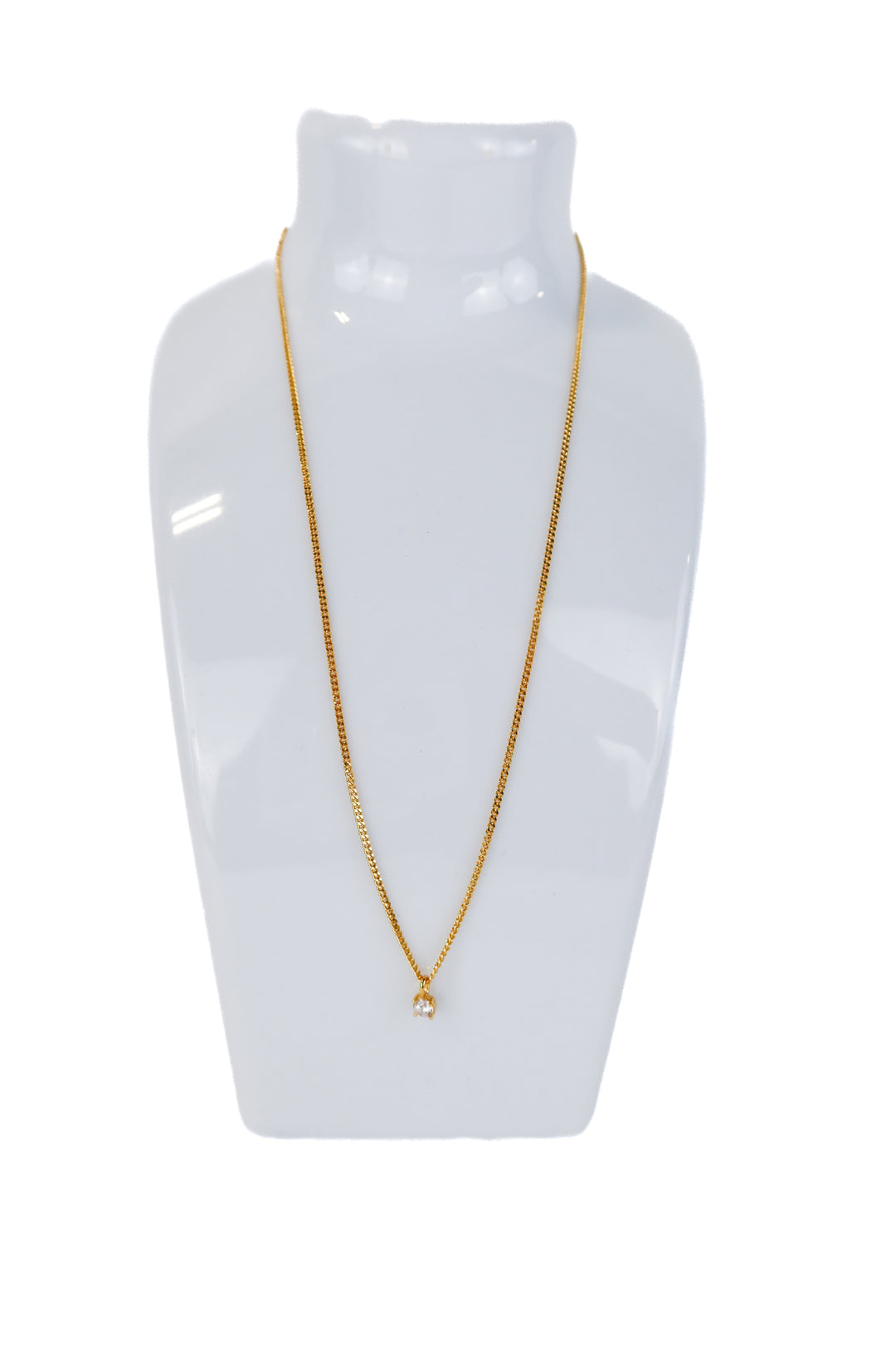 baublebar gold dainty crystal necklace (retail $72)