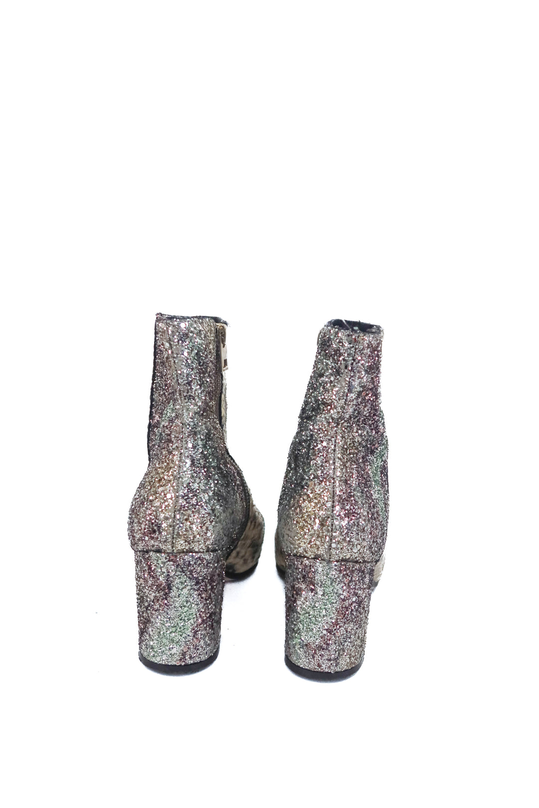 zadig & voltaire snakeskin and glitter booties (39)