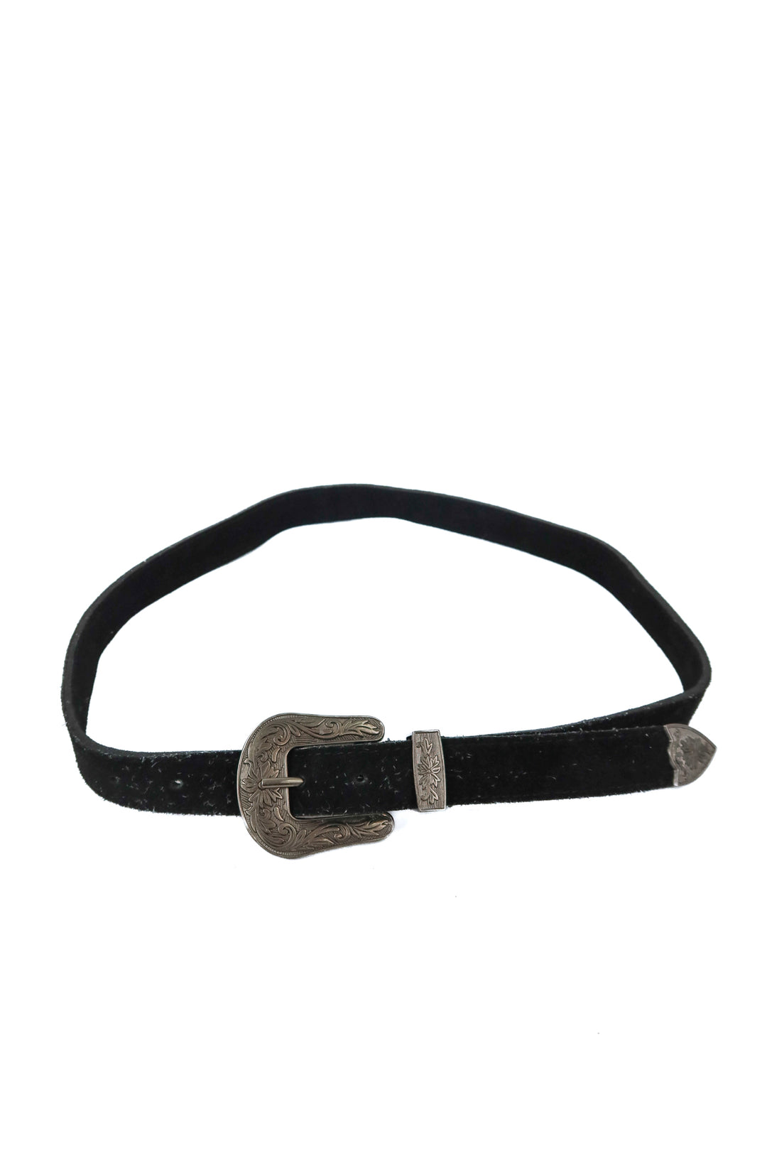 Free People black suede western belt (S; retail $38)