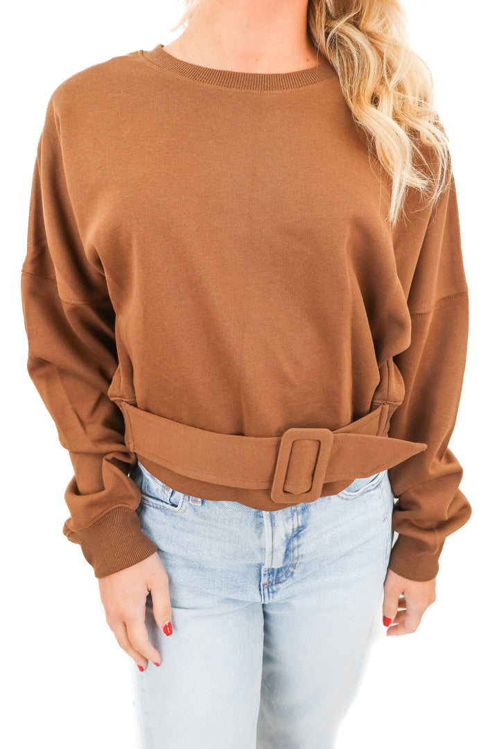 Commense brown pullover sweater (S)