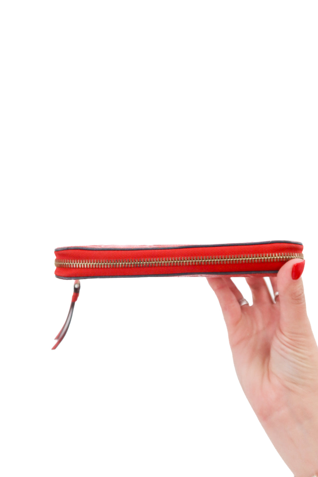 Louis Vuitton Red Monogram Empreinte Zippy Wallet (retail $1,170)