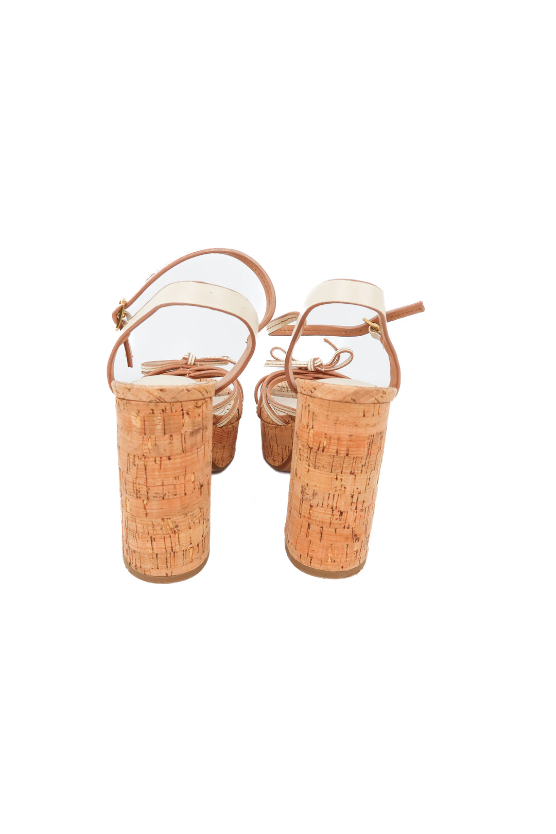 Aqua cork platform sandals (8.5)