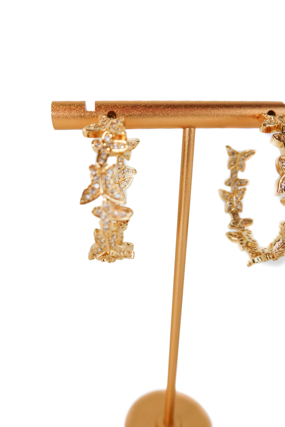baublebar gold butterfly hoop earrings (retail $48)