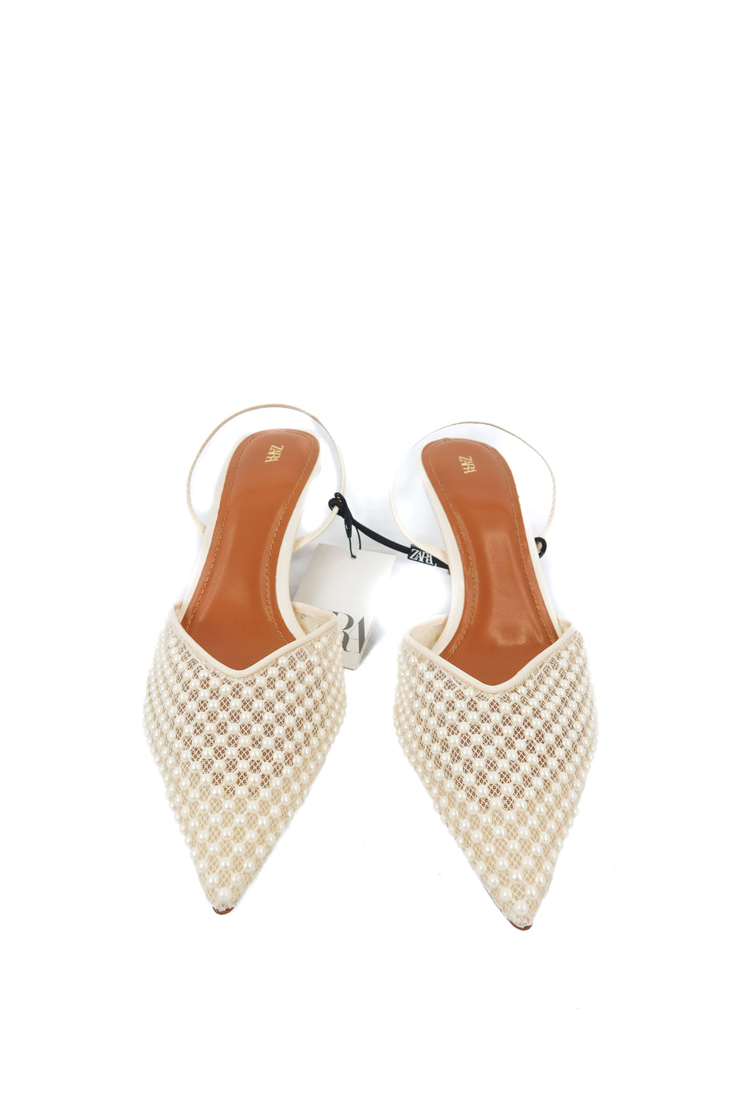 Zara pearl heels NWT (40; retail $79.90)