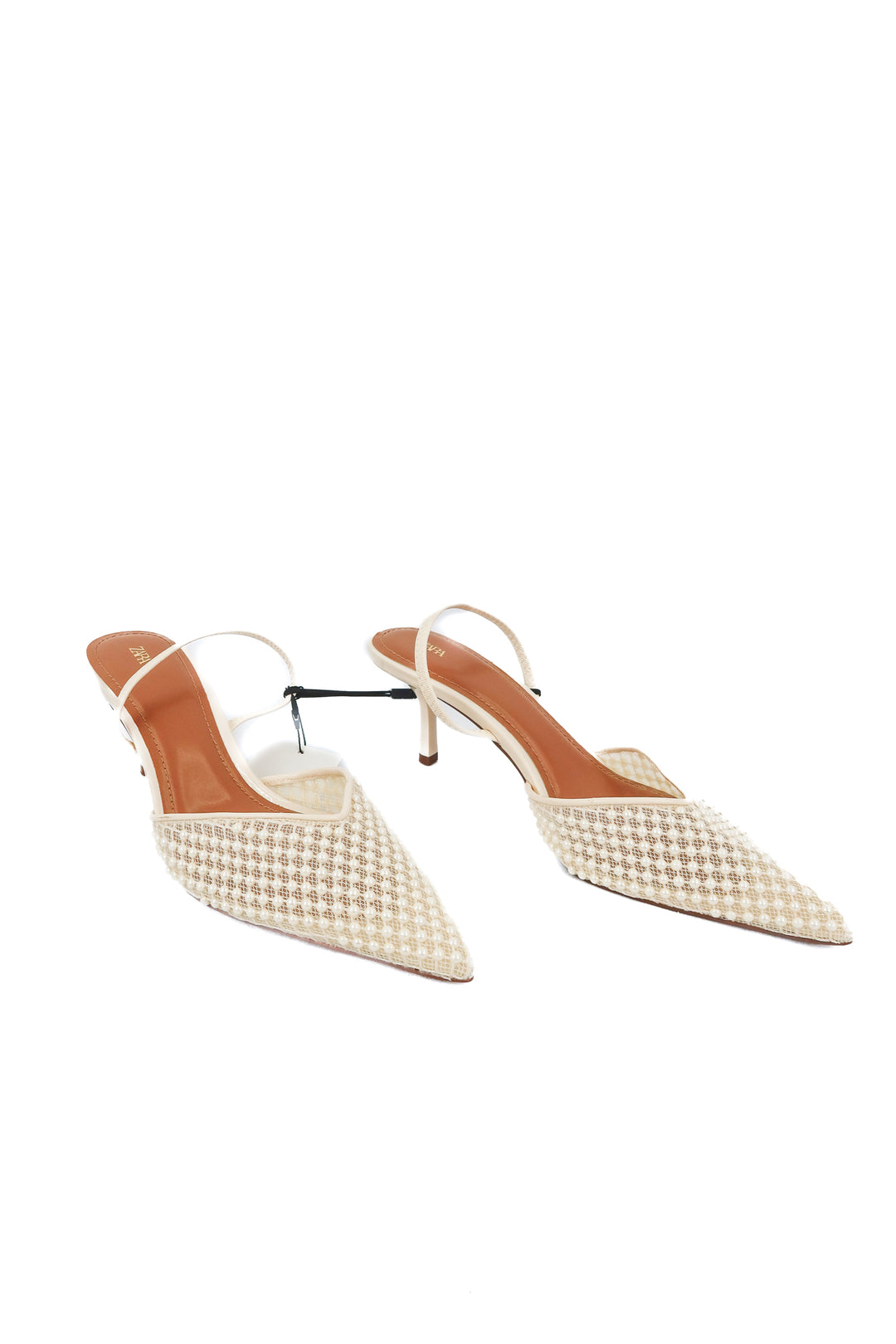 Zara pearl heels NWT (40; retail $79.90)