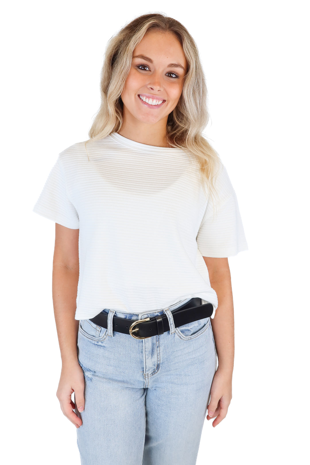 Ann Taylor Black Leather Belt (XS)
