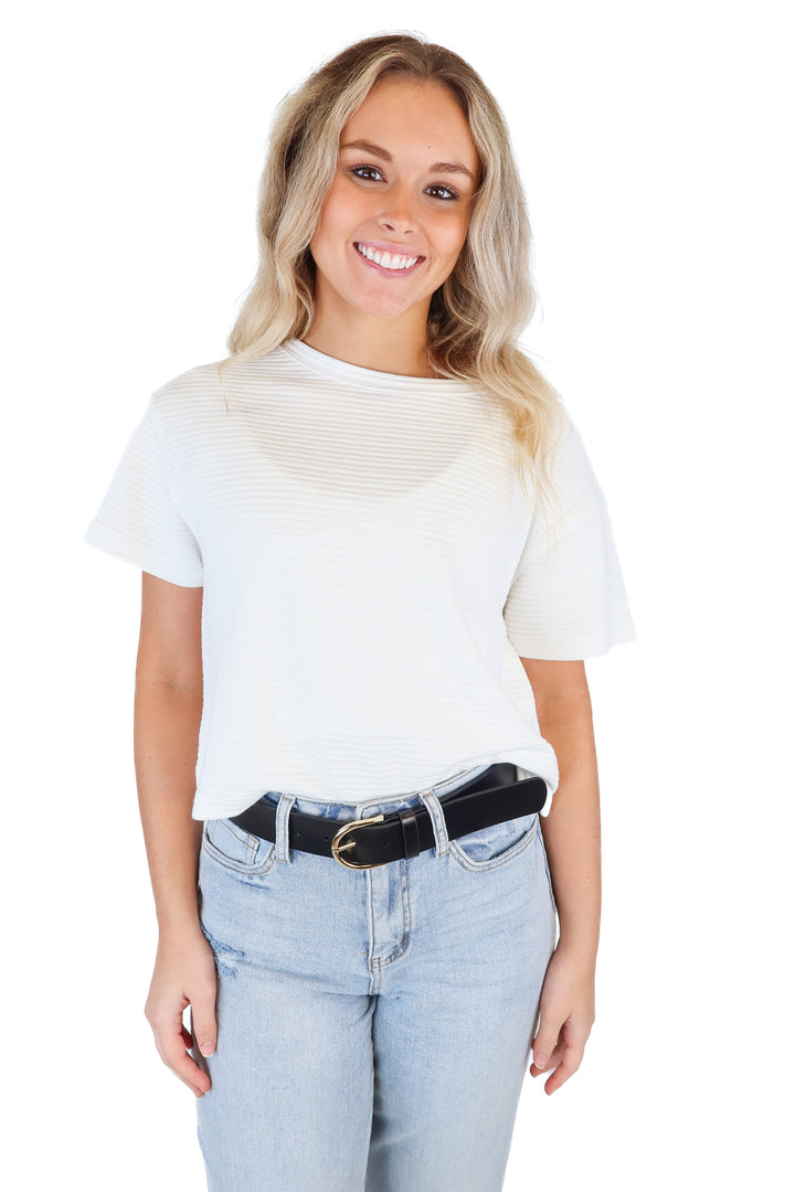 Ann Taylor Black Leather Belt (XS)