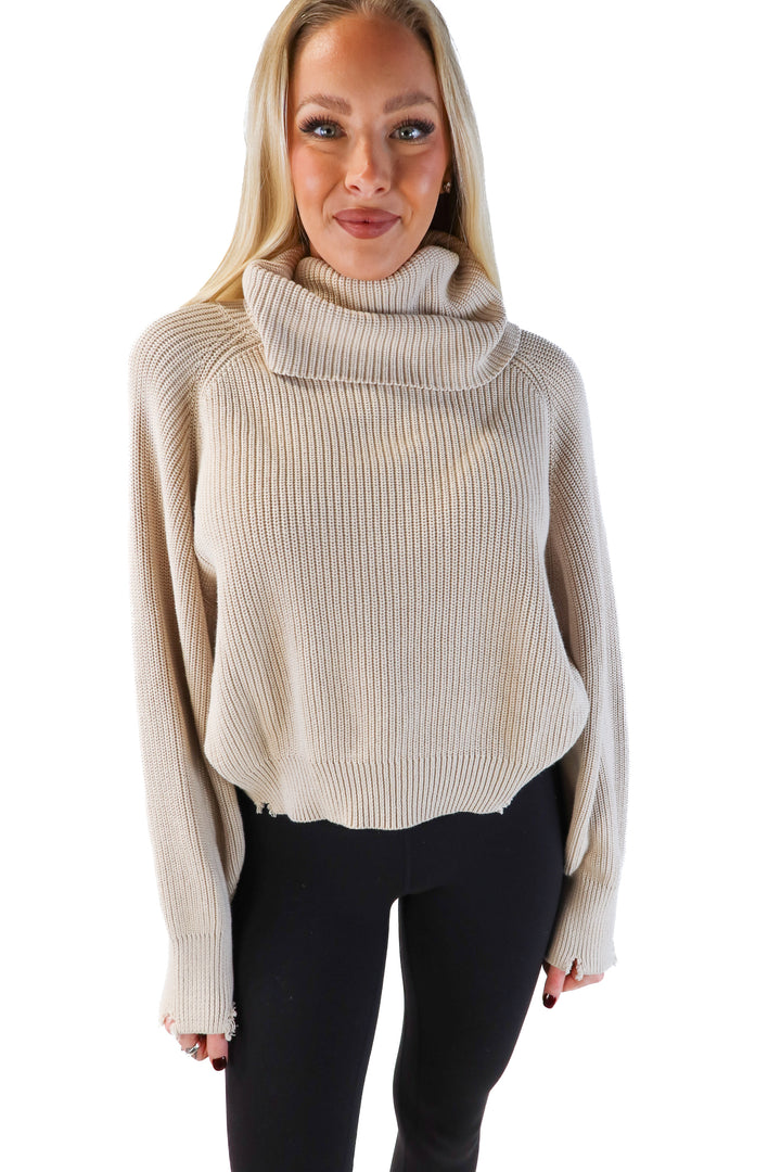 Pistola Wheat Colored Cotton Sweater (M; retail $148)