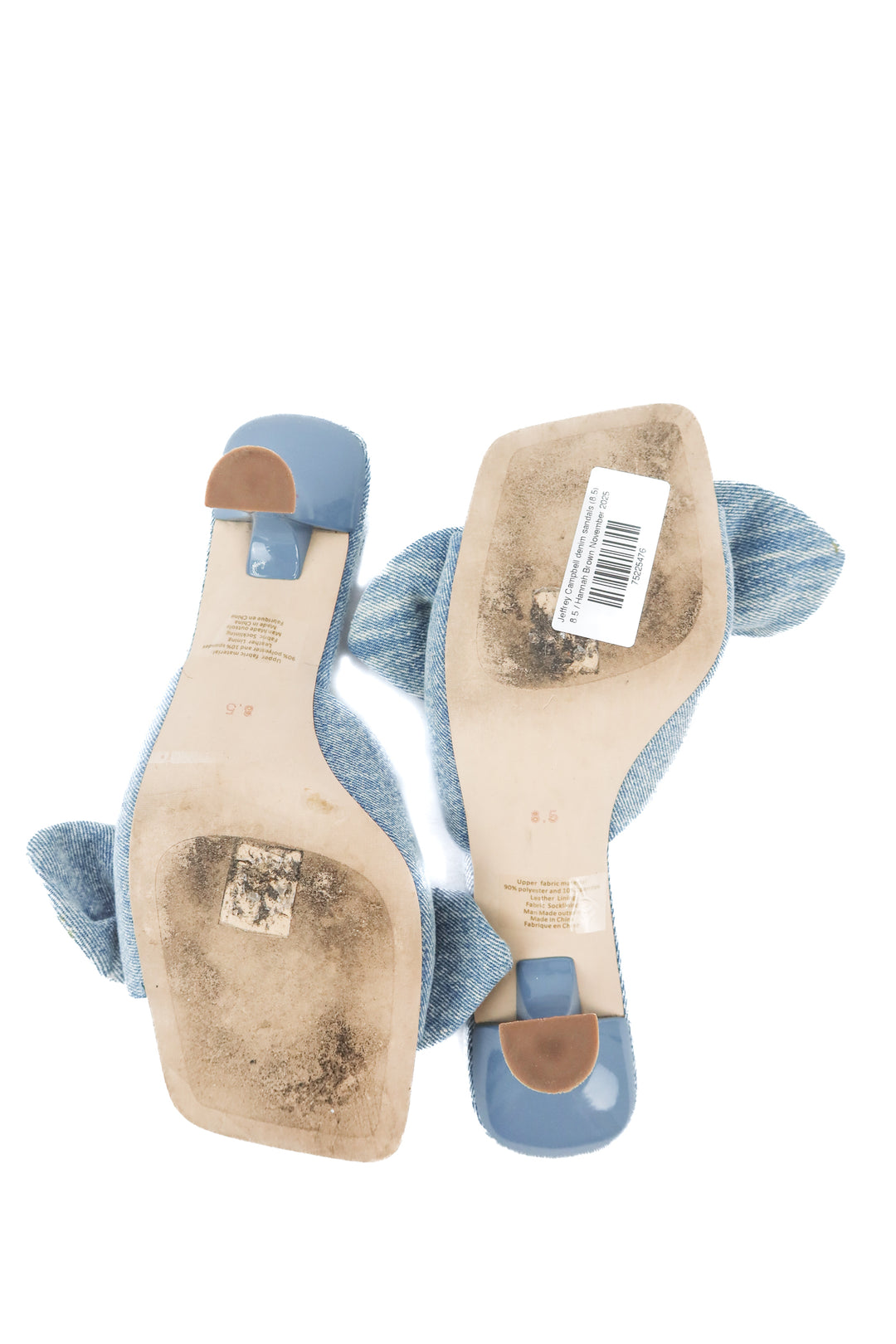 Jeffrey Campbell denim sandals (8.5; retail $125)
