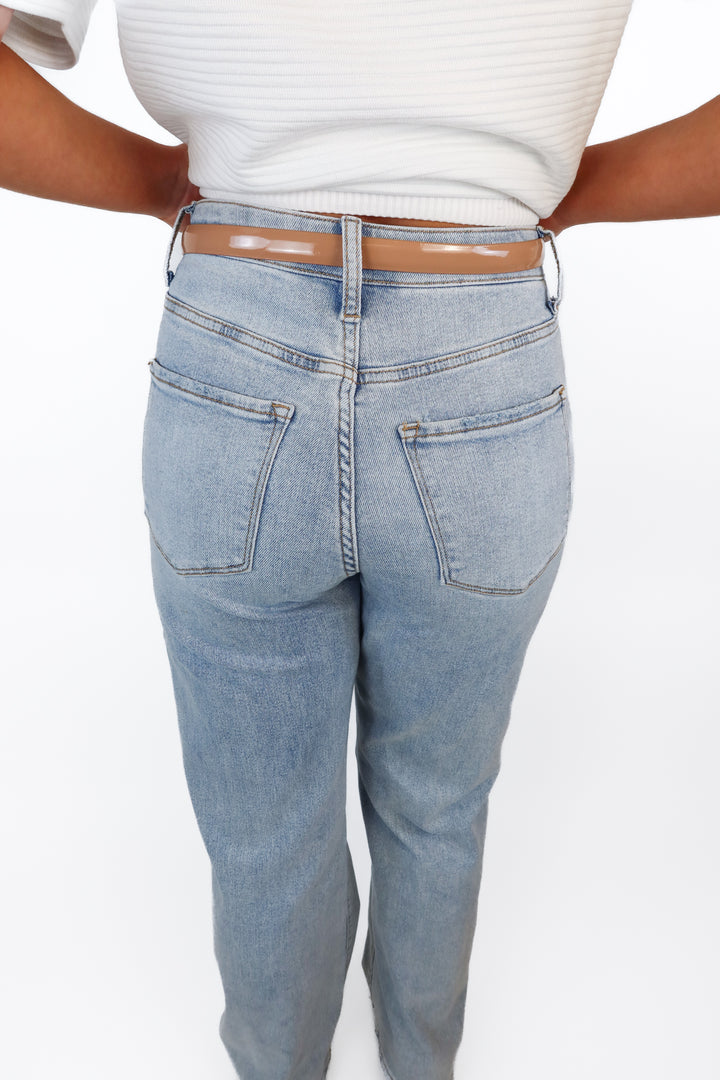 Ann Taylor Taupe Patent Skinny Belt (XS; retail $35.50)