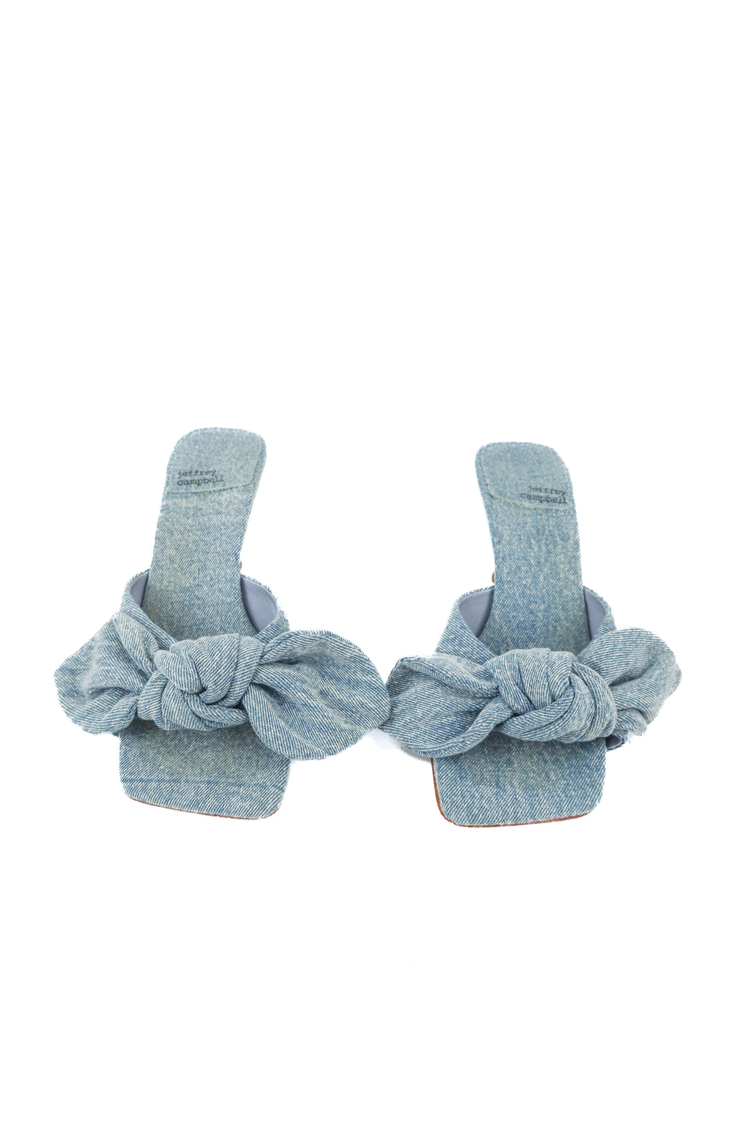 Jeffrey Campbell denim sandals (8.5; retail $125)