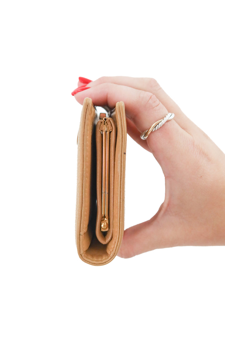 Chanel Caviar Tan Wallet (vintage)