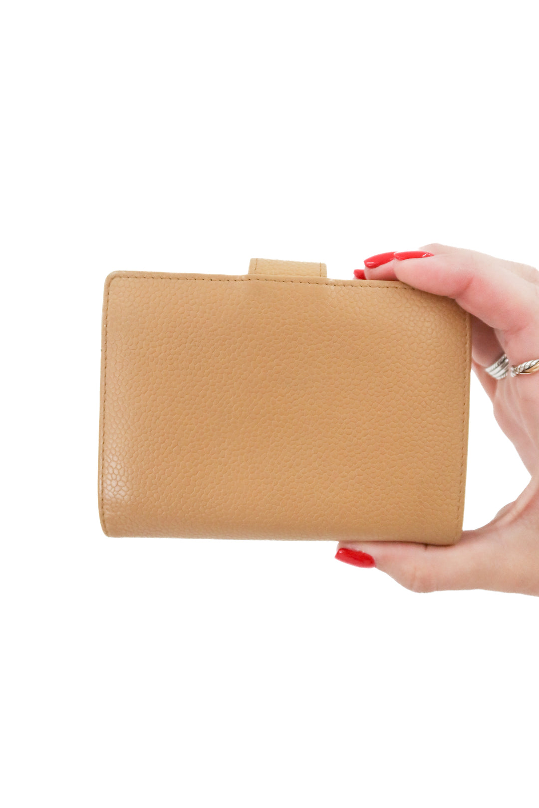Chanel Caviar Tan Wallet (vintage)