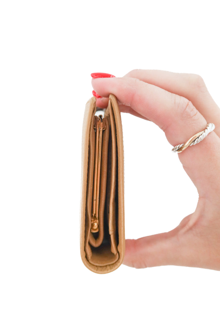 Chanel Caviar Tan Wallet (vintage)