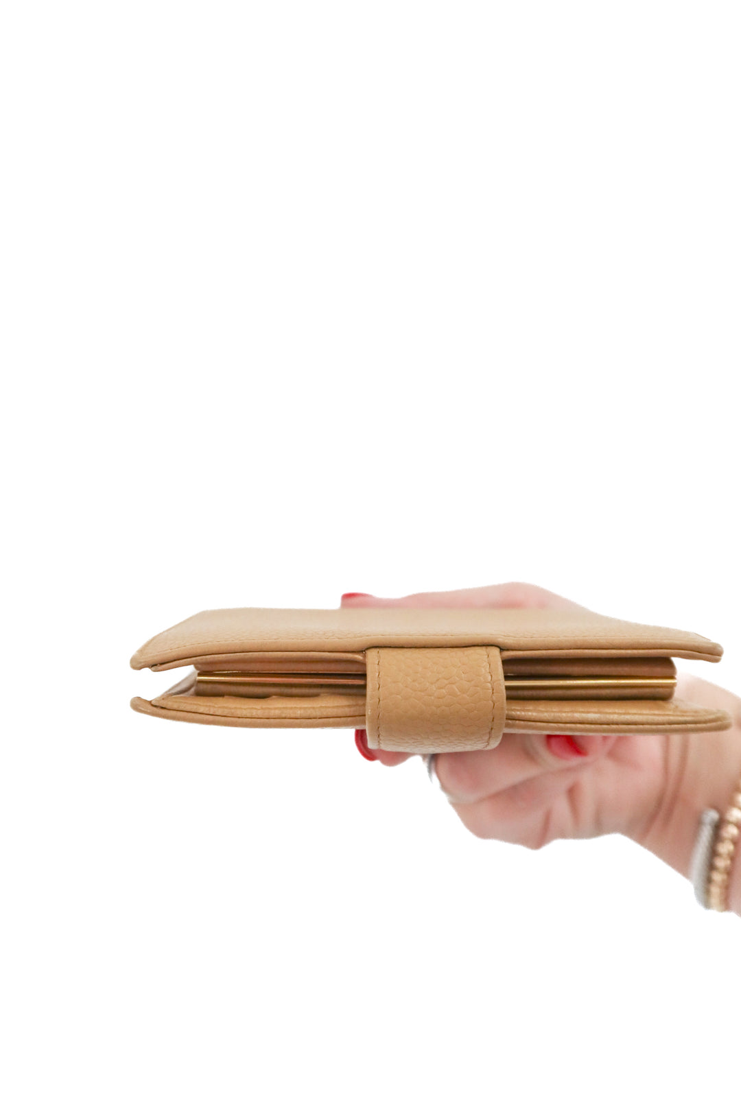 Chanel Caviar Tan Wallet (vintage)