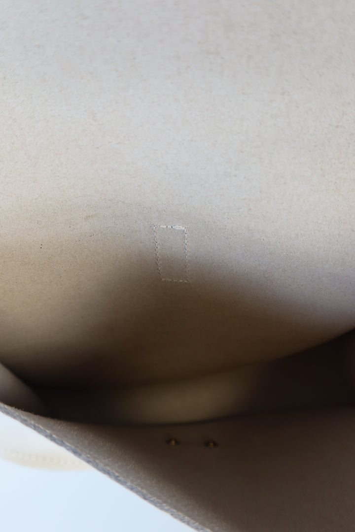 The Cambridge Satchel Co Navy/Cream Stripe Leather Bag (retails for $270)