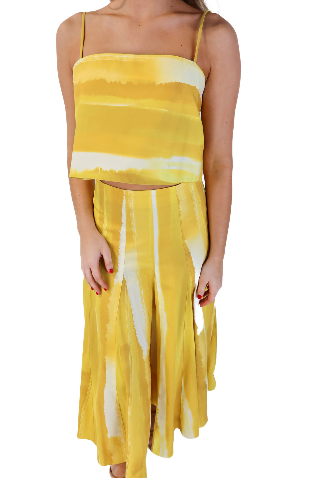Antonio melani yellow midi dress (4; retails for $229)