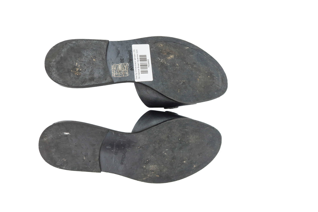 See by Chloe black sandals (39; retail $275)