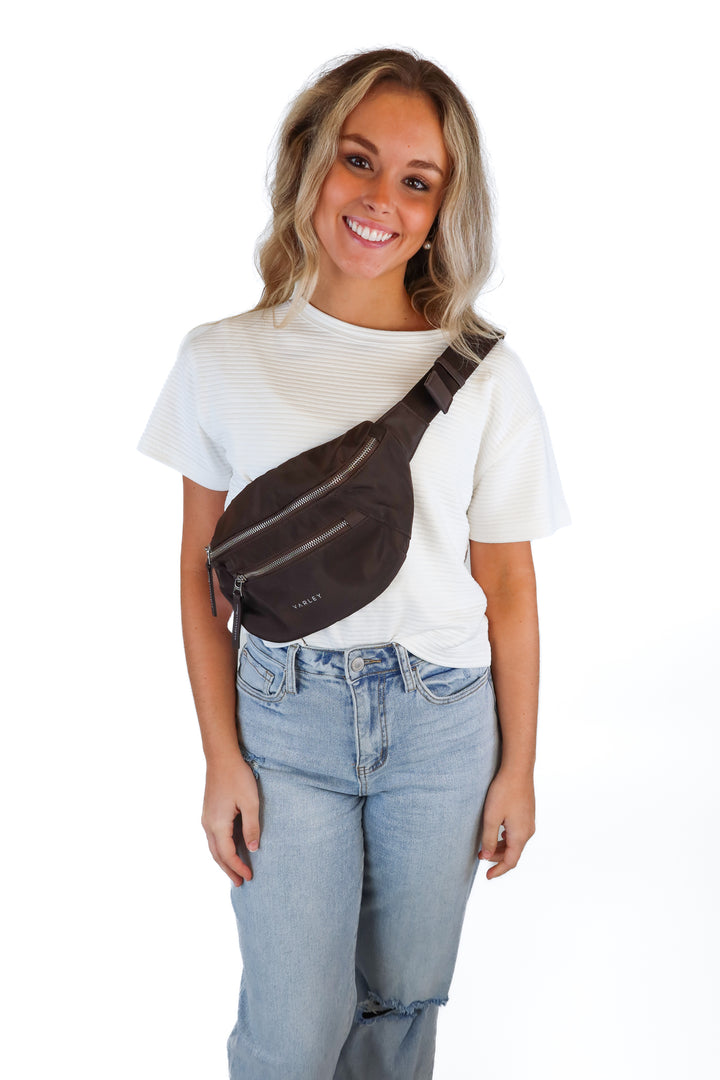 Varley Chocolate Brown Bum Bag