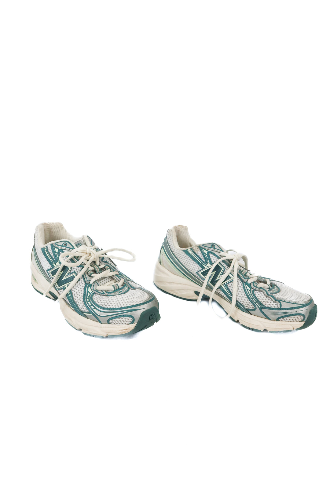 Green New Balance sneakers (8.5; retail $115)