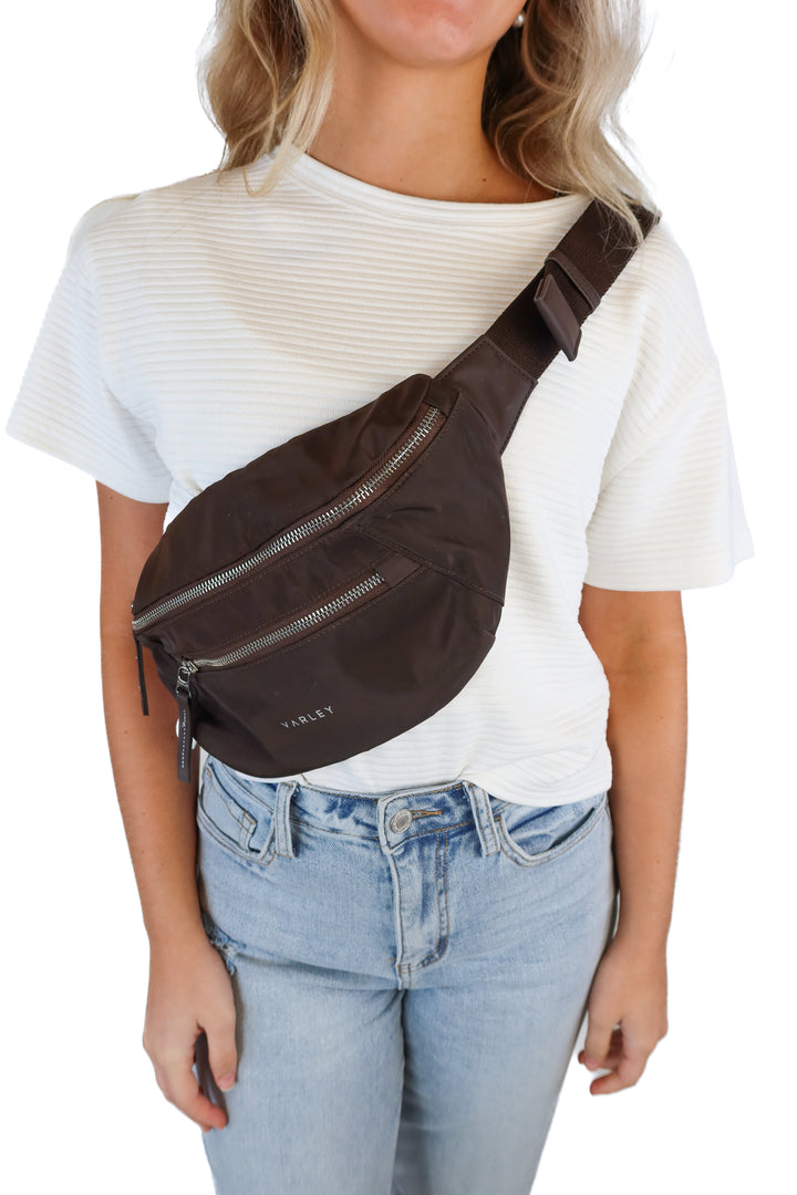 Varley Chocolate Brown Bum Bag
