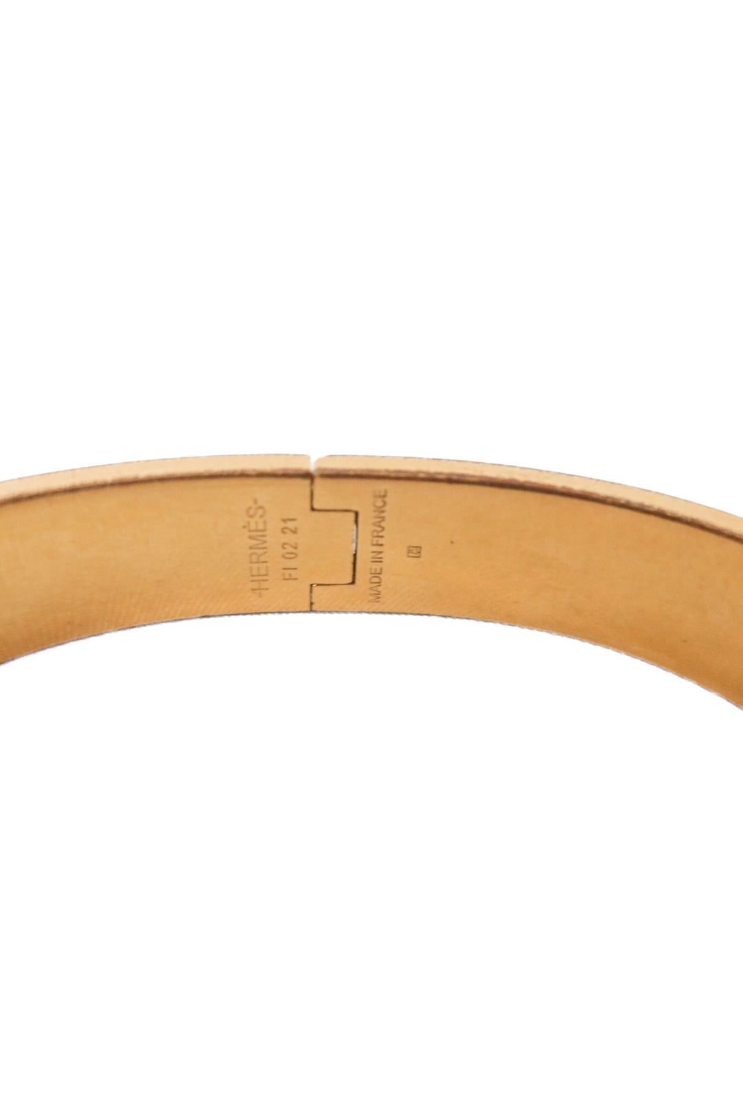 Hermes Black Clic H Bracelet with Gold TGM (retail $810)