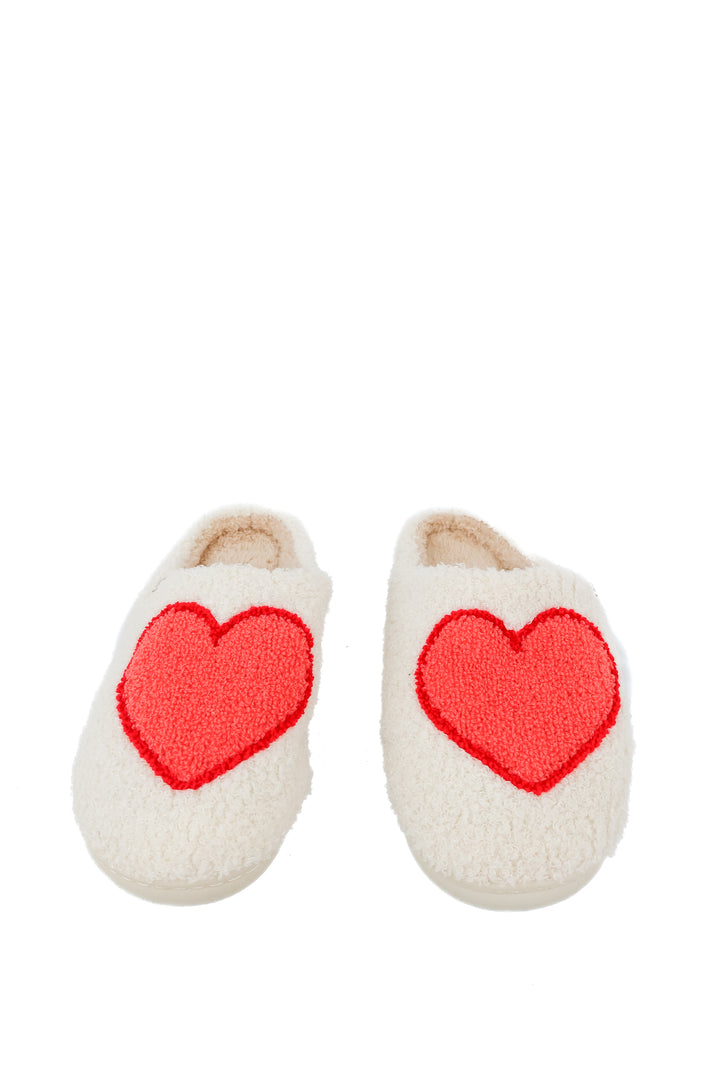 Heart slippers (40/41; US9-10)