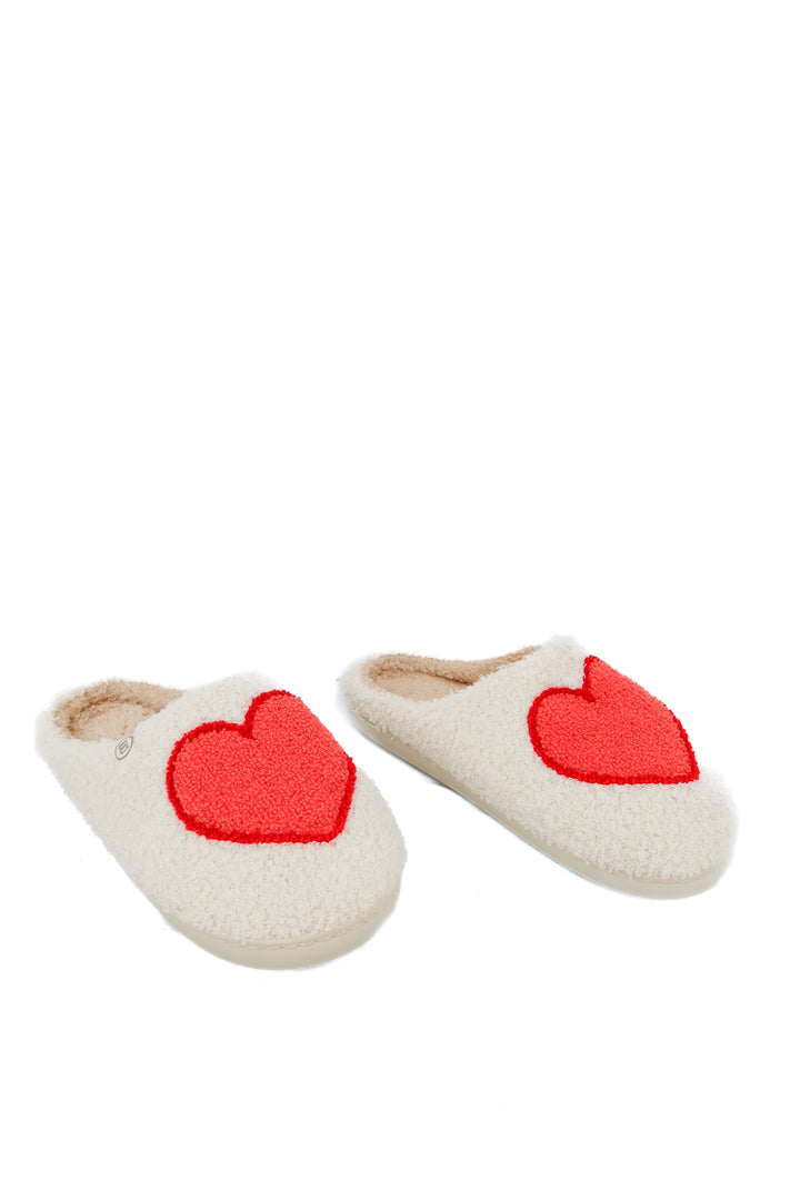 Heart slippers (40/41; US9-10)