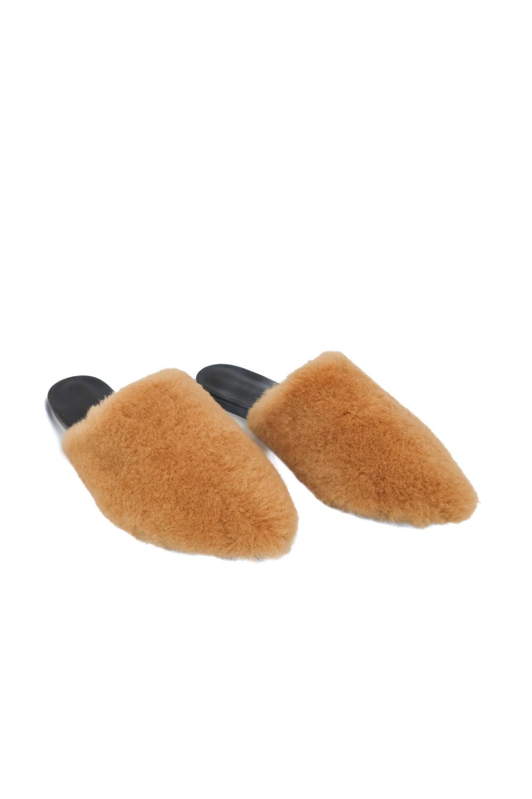 Jenni Kayne shearling tan slides NWOT (39/ US 8-9; retail $425)