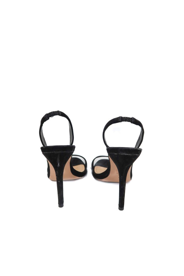 Schutz black suede heel (8.5)