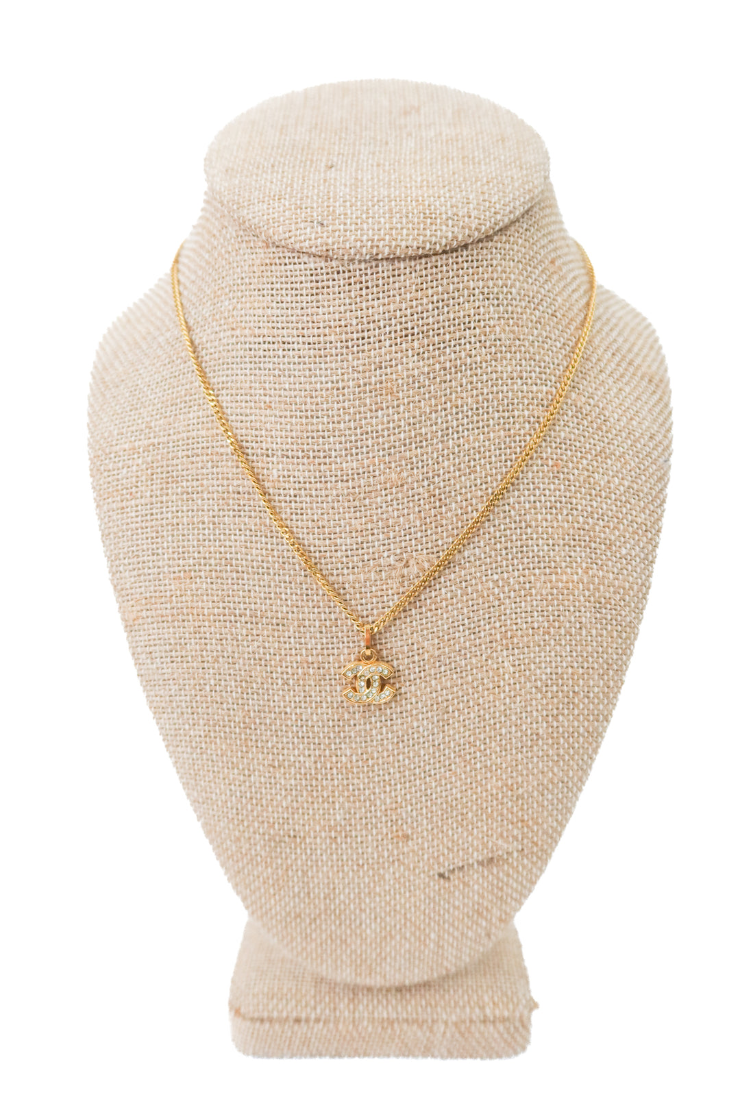 Chanel Double C Crystal Necklace