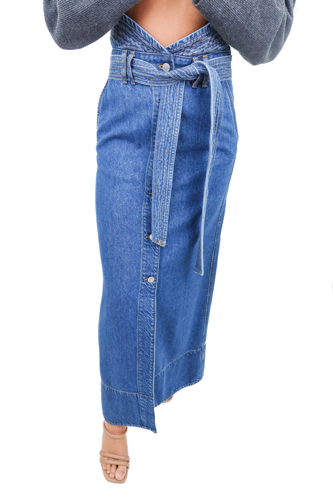 & other stories denim maxi skirt NWT (4; retail $159)