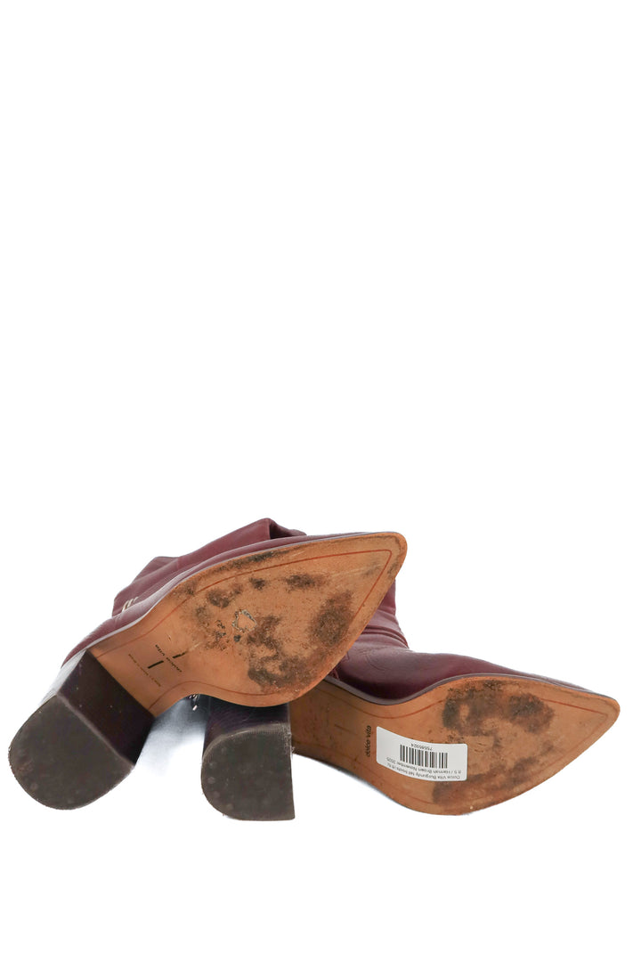 Dolce Vita Burgundy tall boots (8.5; retail $150)
