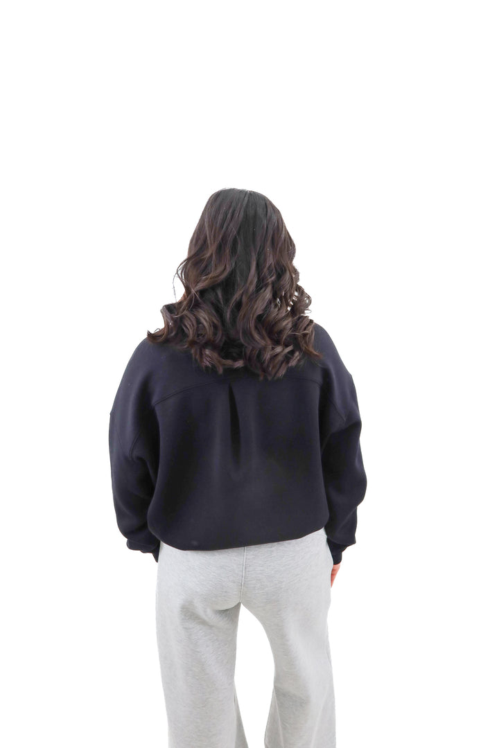 Spanx black crew neck sweatshirt (xs)